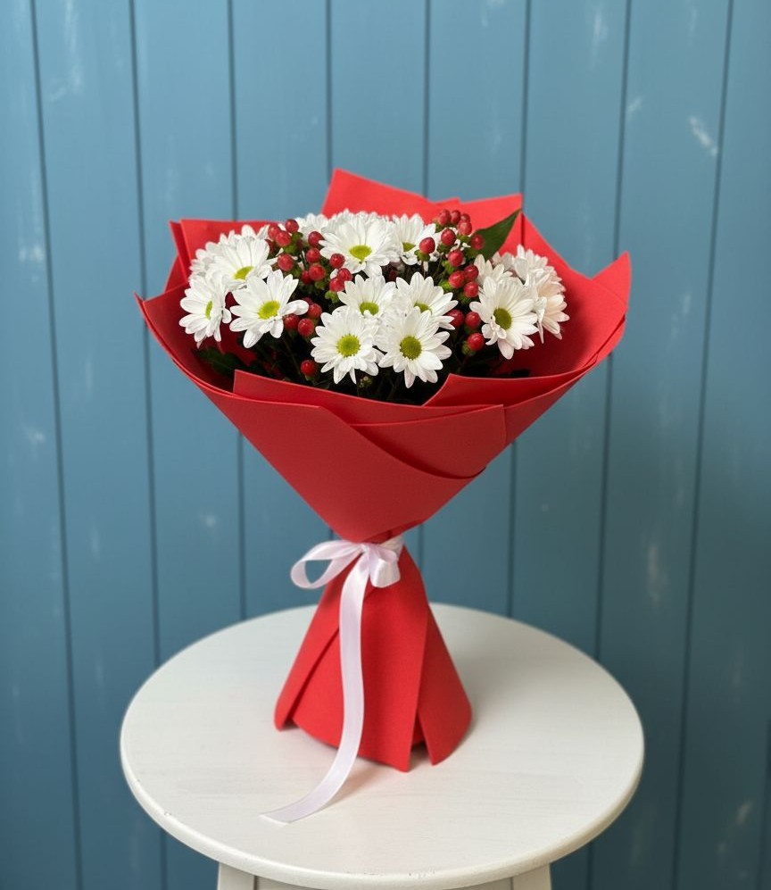 Букет цветов из: Хризантемы в Енотаевке