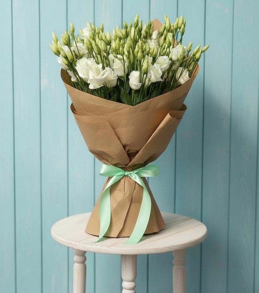 Букет цветов из: Лизиантусы в Енотаевке