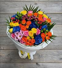 Букет цветов из:  Розы и Хризантемы в Енотаевке