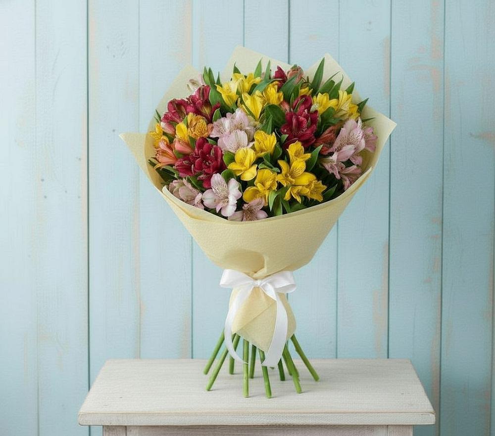 Букет цветов из: Альстромерии в Енотаевке