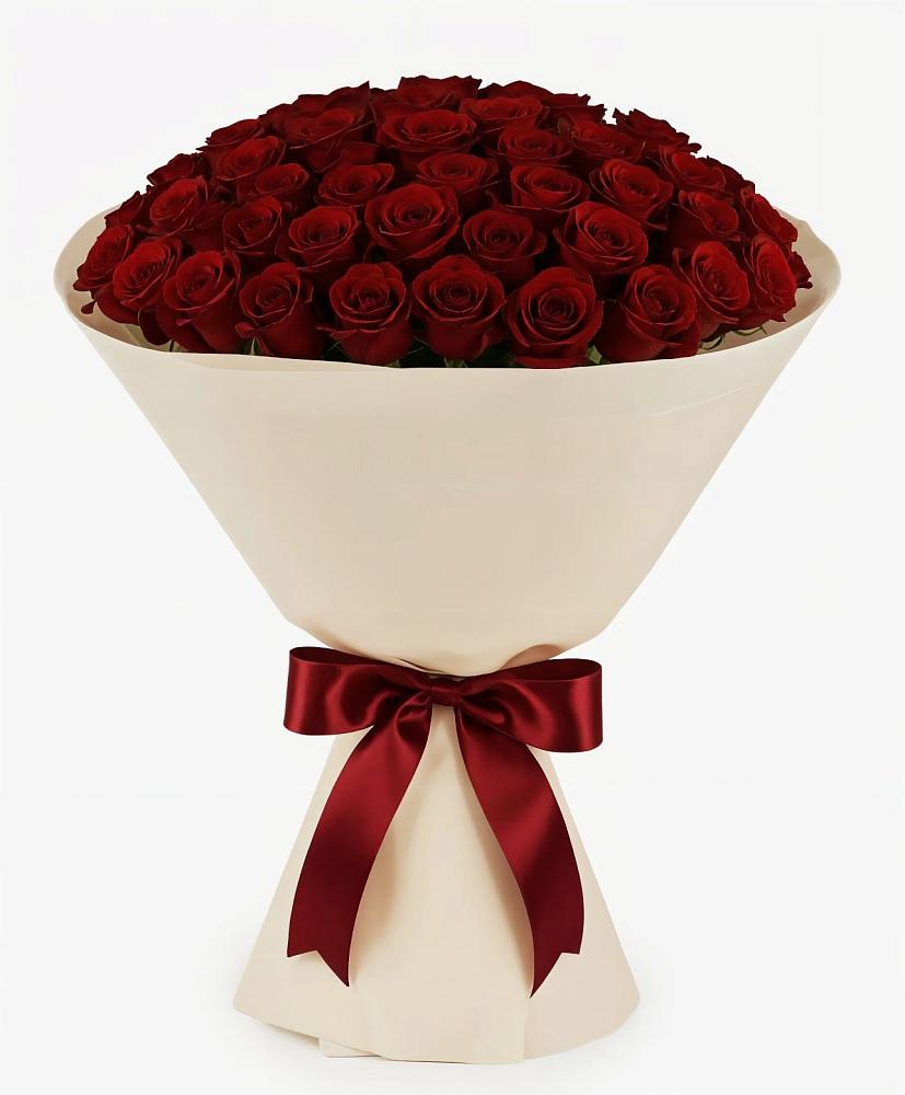 Букет 101 Бордовая роза Блэк Бакарра в Енотаевке