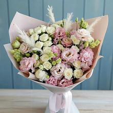 Букет цветов из:  Альстромерии и Розы в Енотаевке